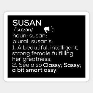 Susan Name Definition Susan Female Name Sticker